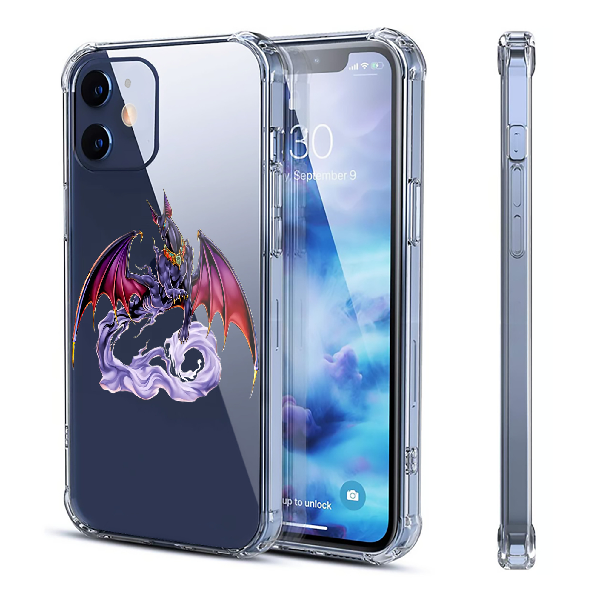 （画像用） 遊☆戯☆王 Yu-Gi-Oh! 【iPhone 12シリーズ対応】透明スマホケース（クリアソフトケース）